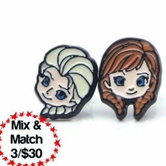 Disney Other - 🔹️Disney's Frozen Earrings, Elsa & Anna